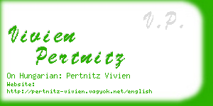 vivien pertnitz business card